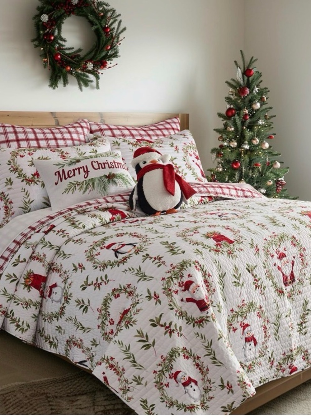 Levtex Home Quilt Set 3 piece Pine & Plaid king 106x92